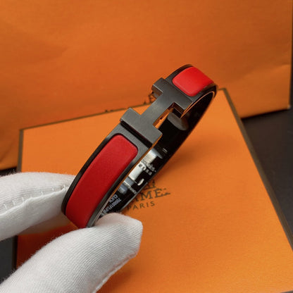 [Clover Jewelry]CLIC HM SO BLACK RED BRACELET