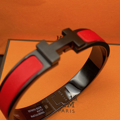 [Clover Jewelry]CLIC HM SO BLACK RED BRACELET