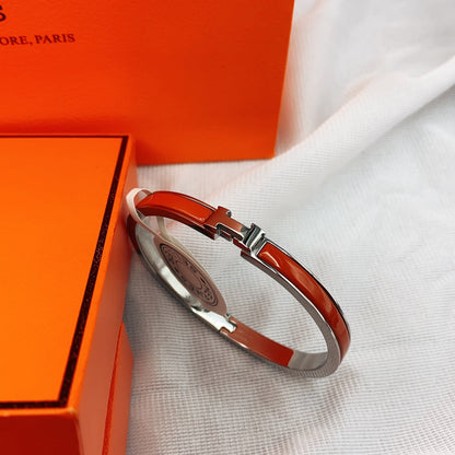 [Clover Jewelry]CLASSIC HM CLIC RED 8MM ENAMEL BRACELET