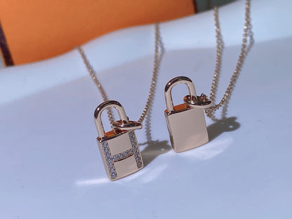 [Clover Jewelry]HM ADVANCED NICHE LOCK HEAD NECKLACE DIAMONDS