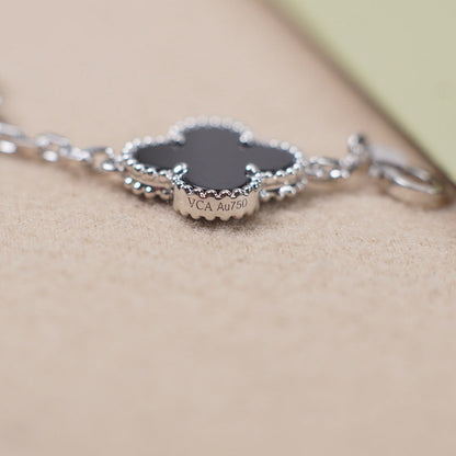 [Clover Jewelry] CLOVER 5 MOTIF ONYXS BRACELET COLLECTION