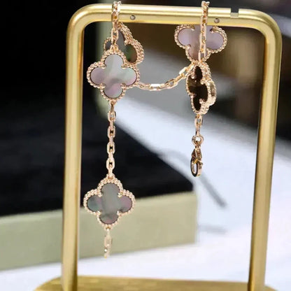 [Clover Jewelry] CLOVER 5 MOTIF GRAY MOP BRACELET COLLECTION