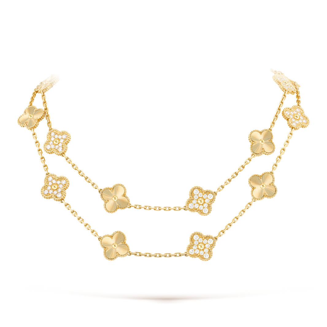 [Clover Jewelry]CLOVER 20 MOTIFS LASER DIAMOND NECKLACE