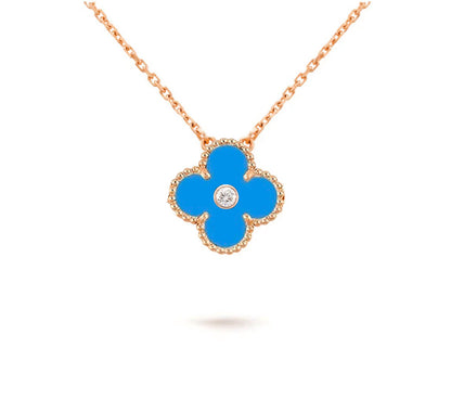 [Clover Jewelry] CLOVER 15MM DIAMOND SINGLE FLOWER NECKLACE COLLECTION