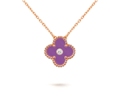 [Clover Jewelry] CLOVER 15MM DIAMOND SINGLE FLOWER NECKLACE COLLECTION