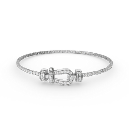 [Clover Jewelry]FORCE  HORSESHOE  DIAMOND TENNIS BRACELET