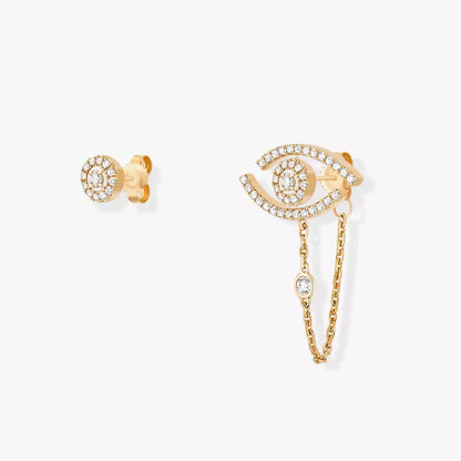 [Clover Jewelry]Lucky Eye Diamond Earrings