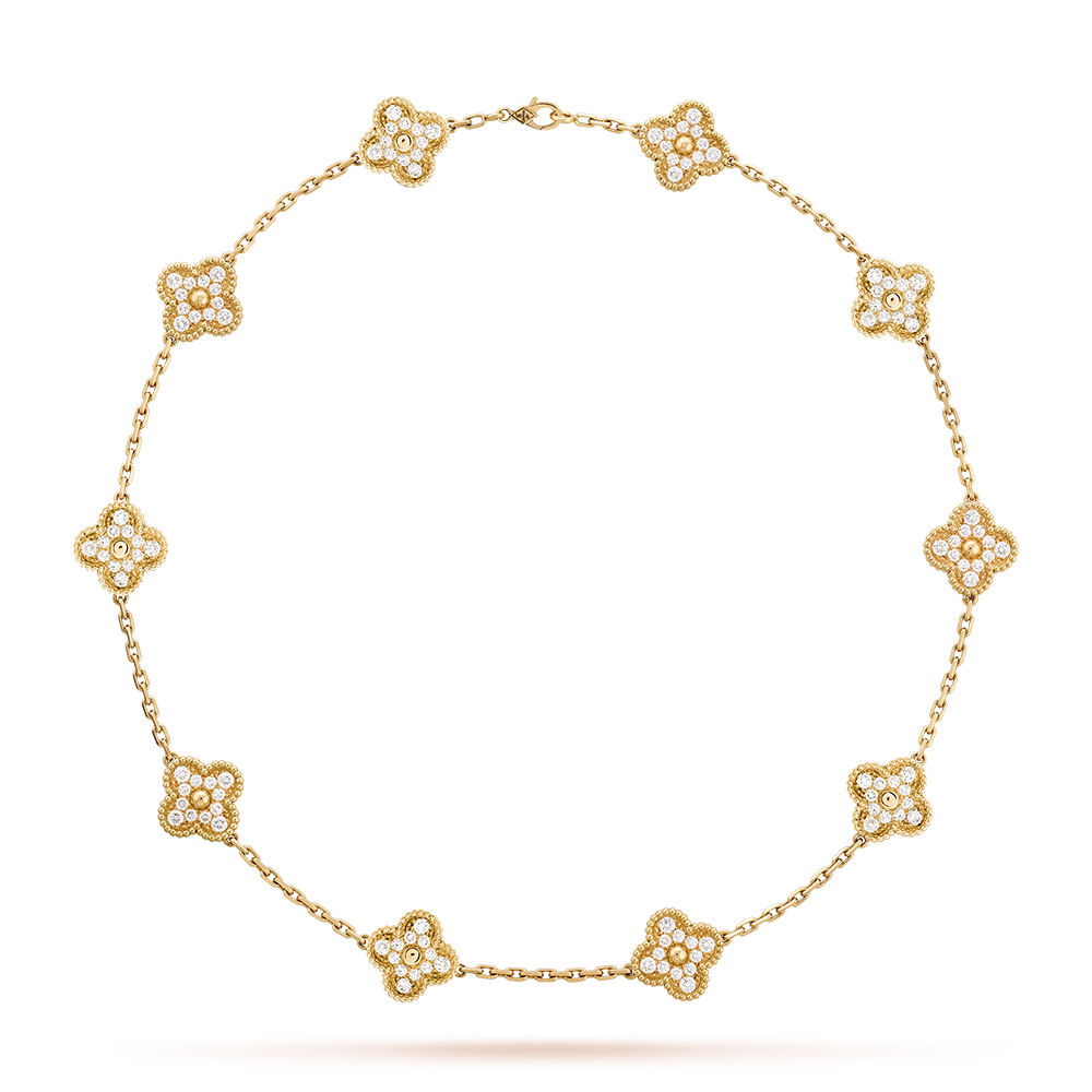 [Clover Jewelry]CLOVER 10 MOTIFS DIAMOND NECKLACE