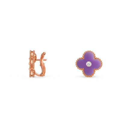 [Clover Jewelry] CLOVER 15MM MOP DIAMOND EARRINGS COLLECTION