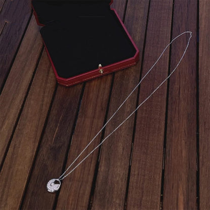 [Clover Jewelry]AMULETTE SILVER FULL DIAMOND NECKLACE