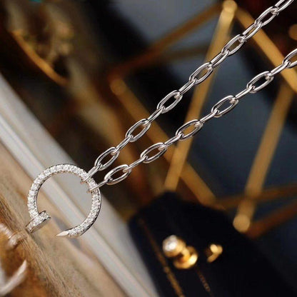 [Clover Jewelry]JUSTE NECKLACE FULL DIAMONDS