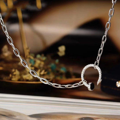 [Clover Jewelry]JUSTE NECKLACE FULL DIAMONDS