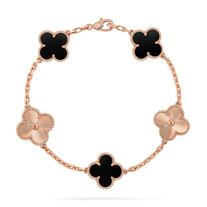 [Clover Jewelry] CLOVER 5 MOTIF ONYXS BRACELET COLLECTION