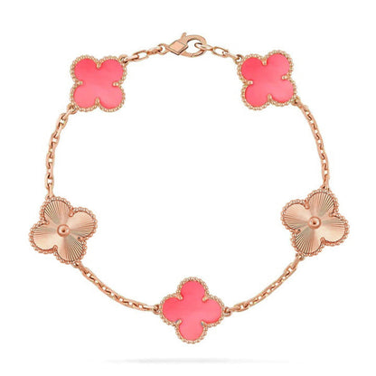 [Clover Jewelry] CLOVER 5 MOTIFS  PINK MOP BRACELET COLLECTION