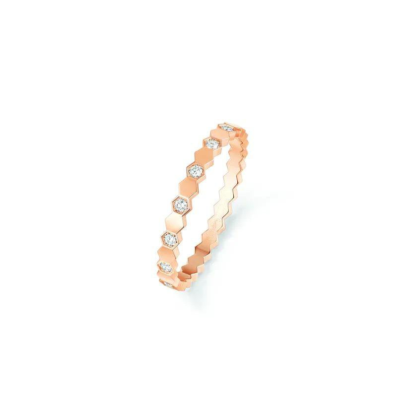 [Clover Jewelry]BEE LOVE RING PINK GOLD DIAMOND