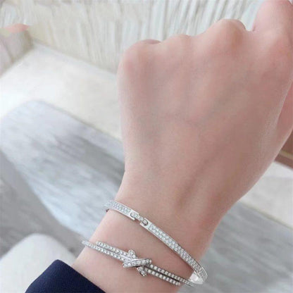 [Clover Jewelry]JEUX DE BRACELET DIAMONDS SILVER