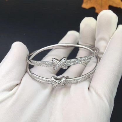 [Clover Jewelry]JEUX DE BRACELET DIAMONDS SILVER