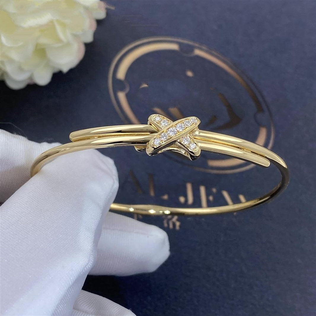 [Clover Jewelry]JEUX DE BRACELET GOLD DIAMONDS