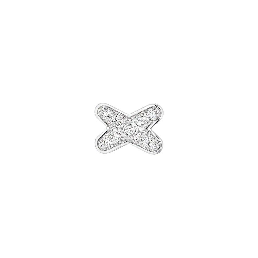 [Clover Jewelry]JEUX DE SILVER DIAMOND EARRINGS
