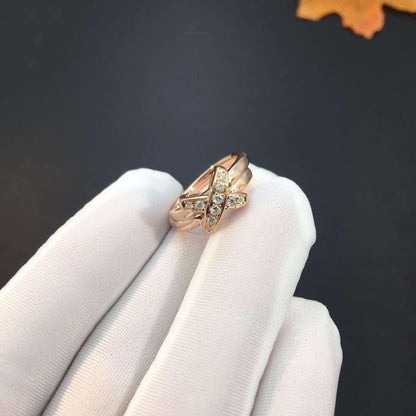 [Clover Jewelry]JEUX DE PINK GOLD DIAMOND RING