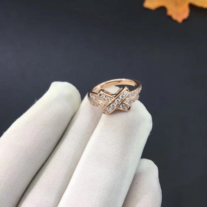 [Clover Jewelry]JEUX DE RING PINK GOLD DIAMOND