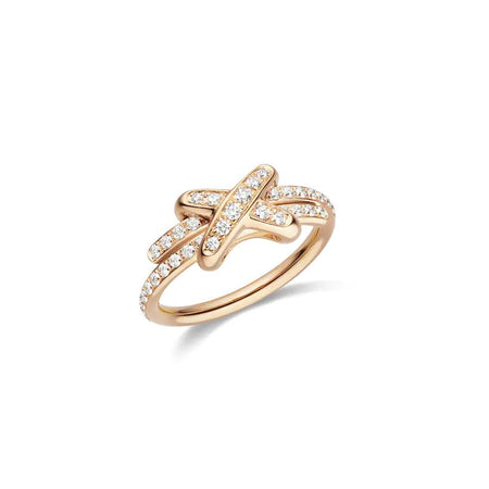 [Clover Jewelry]JEUX DE RING PINK GOLD DIAMOND