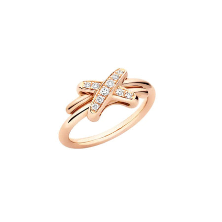 [Clover Jewelry]JEUX DE PINK GOLD DIAMOND RING