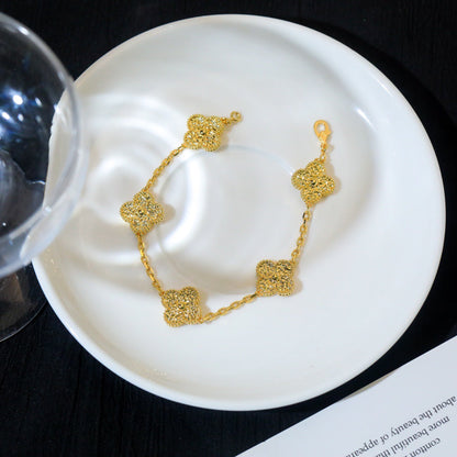 [Clover Jewelry]CLOVER 5 MOTIFS BRONZING BRACELET