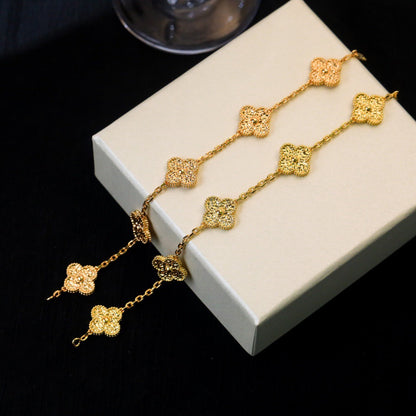 [Clover Jewelry]CLOVER 5 MOTIFS BRONZING BRACELET