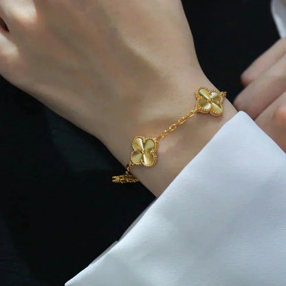[Clover Jewelry] CLOVER 5 MOTIF LASER BRACELET COLLECTION