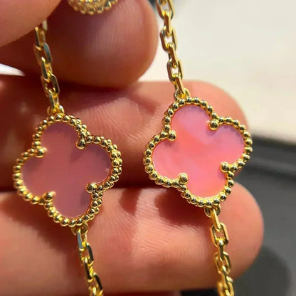 [Clover Jewelry] CLOVER 5 MOTIFS  PINK MOP BRACELET COLLECTION