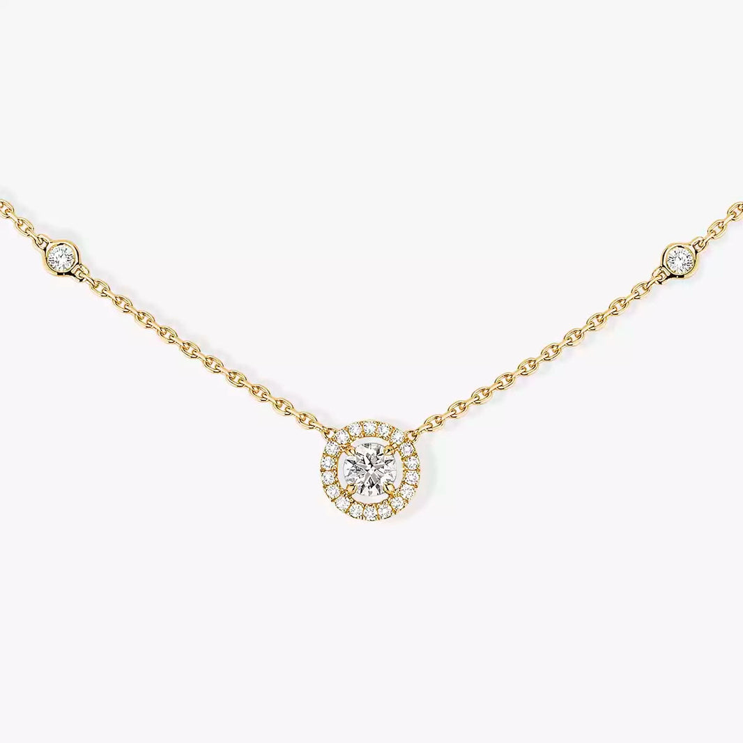 [Clover Jewelry]Diamond Necklace 0,20ct Brilliant Shape Joy