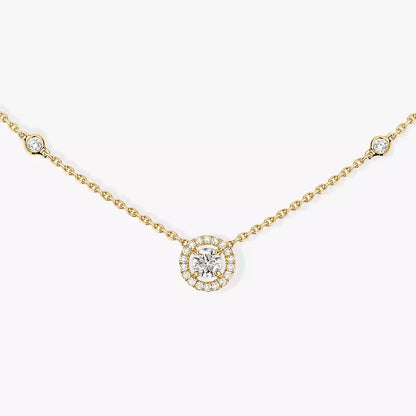 [Clover Jewelry]Diamond Necklace 0,20ct Brilliant Shape Joy