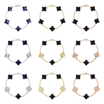 [Clover Jewelry]CLOVER 5 MOTIF PIETERSITE BRACELET COLLECTION