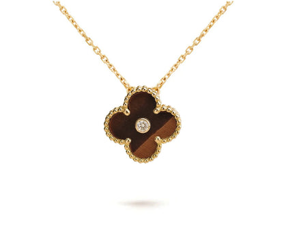 [Clover Jewelry] CLOVER 15MM DIAMOND SINGLE FLOWER NECKLACE COLLECTION