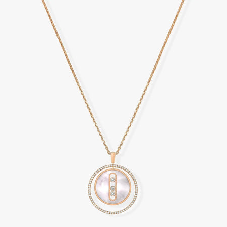 [Clover Jewelry]LUCKY MOVE MM NACRE BLANCHE DIAMOND NECKLACE