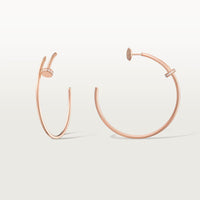 [Clover Jewelry]JUSTE HALF DIAMOND LARGE EARRINGS