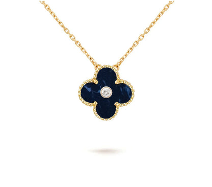 [Clover Jewelry] CLOVER 15MM DIAMOND SINGLE FLOWER NECKLACE COLLECTION