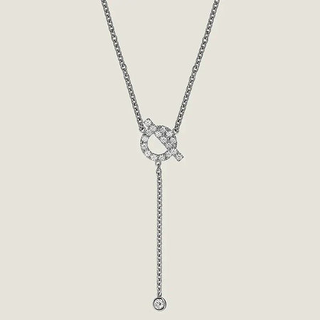 [Clover Jewelry]FINESSE SILVER DIAMOND NECKLACE
