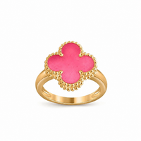 [Clover Jewelry]NEW CLOVER PINK ENAMEL RINGS