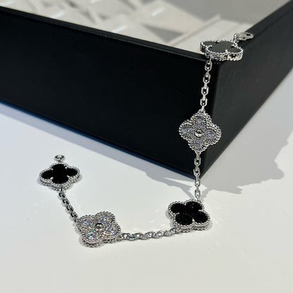 [Clover Jewelry] CLOVER 5 MOTIF ONYXS BRACELET COLLECTION