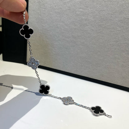 [Clover Jewelry] CLOVER 5 MOTIF ONYXS BRACELET COLLECTION