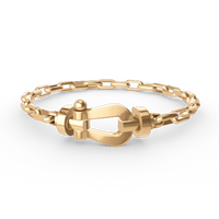 [Clover Jewelry]FORCE LARGE HORSESHOE CLASP  METAL BRACELET
