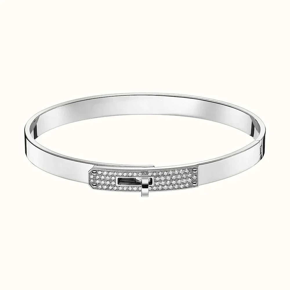 [Clover Jewelry]KELLY SILVER DIAMOND BRACELET