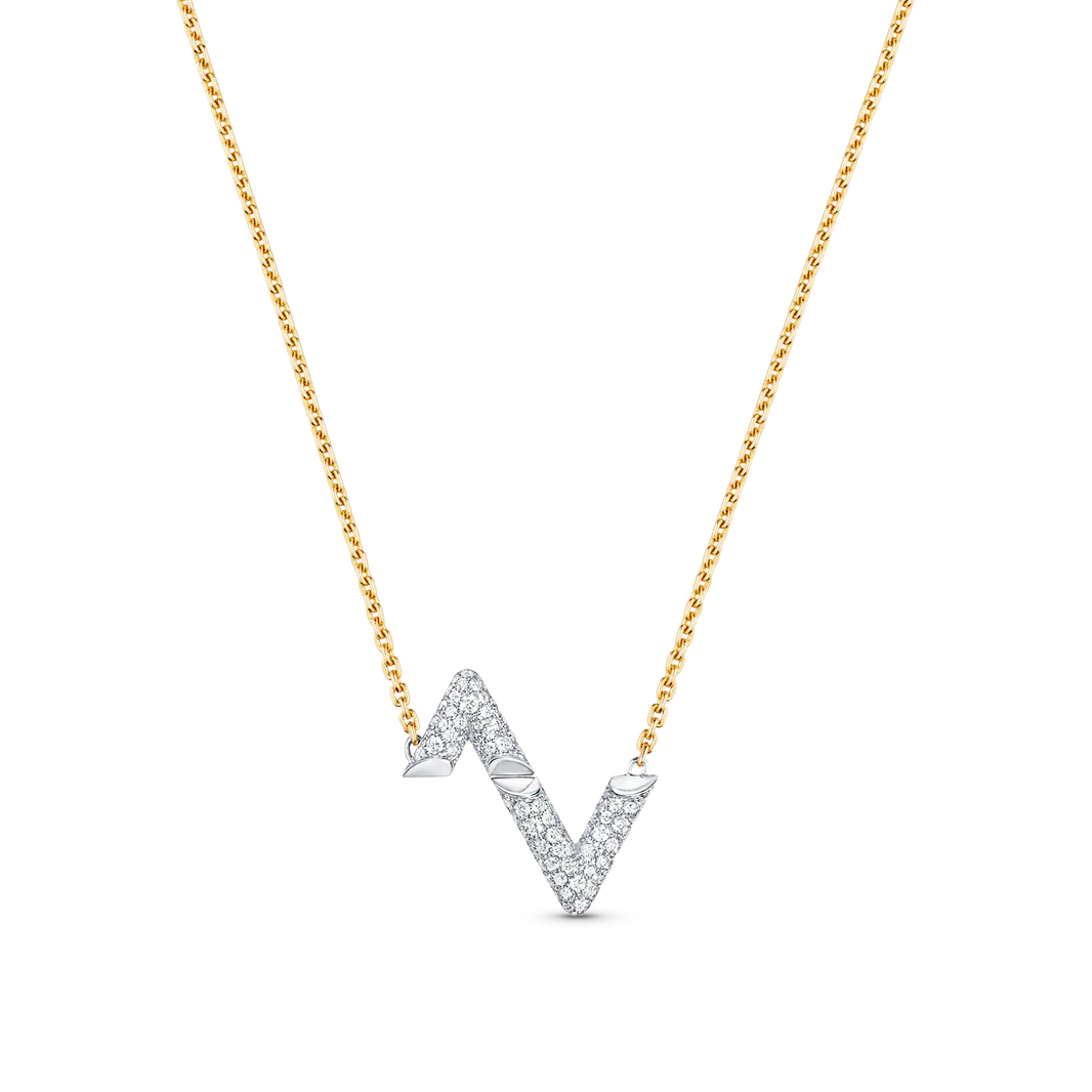 [Clover Jewelry]VOLT SILVER DIAMOND PEDANT NECKLACE