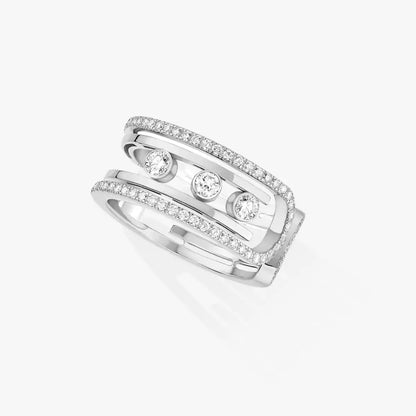 [Clover Jewelry]Move 10th Diamond Ring in Gold