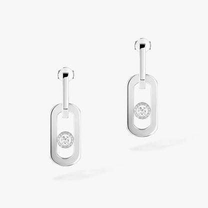[Clover Jewelry]So Move XL Diamond Pendant Earrings