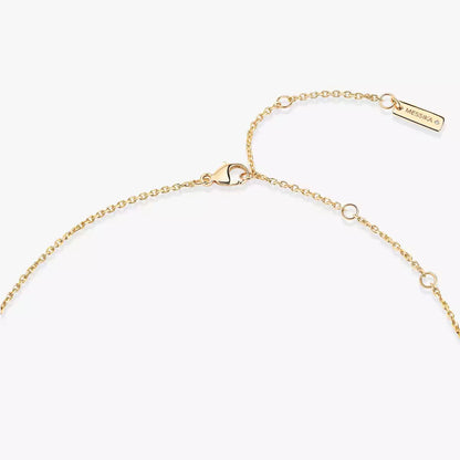 [Clover Jewelry]Lucky Eye Diamond Necklace in Rose Gold and Turquoise