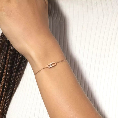 [Clover Jewelry]Move Uno Diamond Bracelet