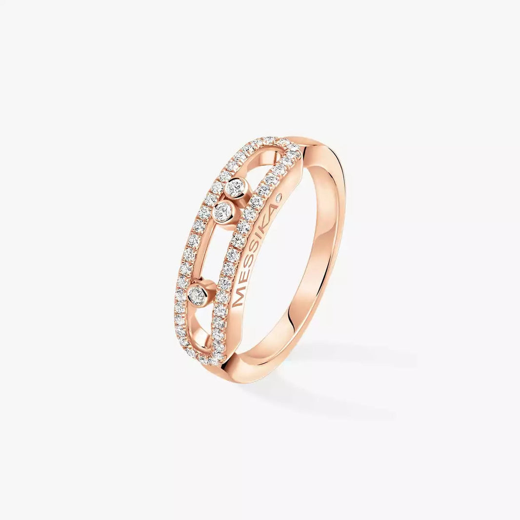 [Clover Jewelry] Baby Move Gold Diamond Pave_ Ring
